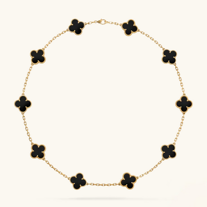 CLOVER | 10 Motivational Black Necklace