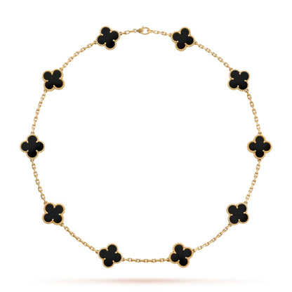 CLOVER | 10 Motivational Black Necklace