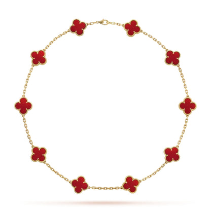 CLOVER | 10 Motivational Red Necklace