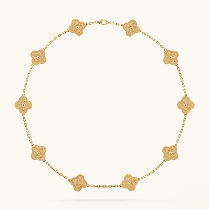 CLOVER | 10 Motif Gold Necklace