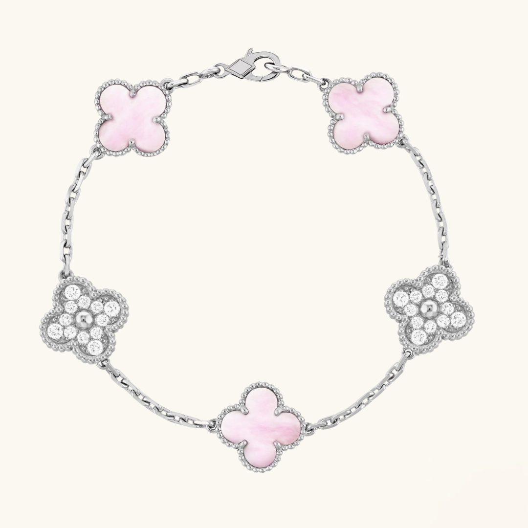 CLOVER | Rose/Silver Prestige Bracelet
