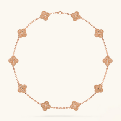 CLOVER | 10 Motif Pink Necklace