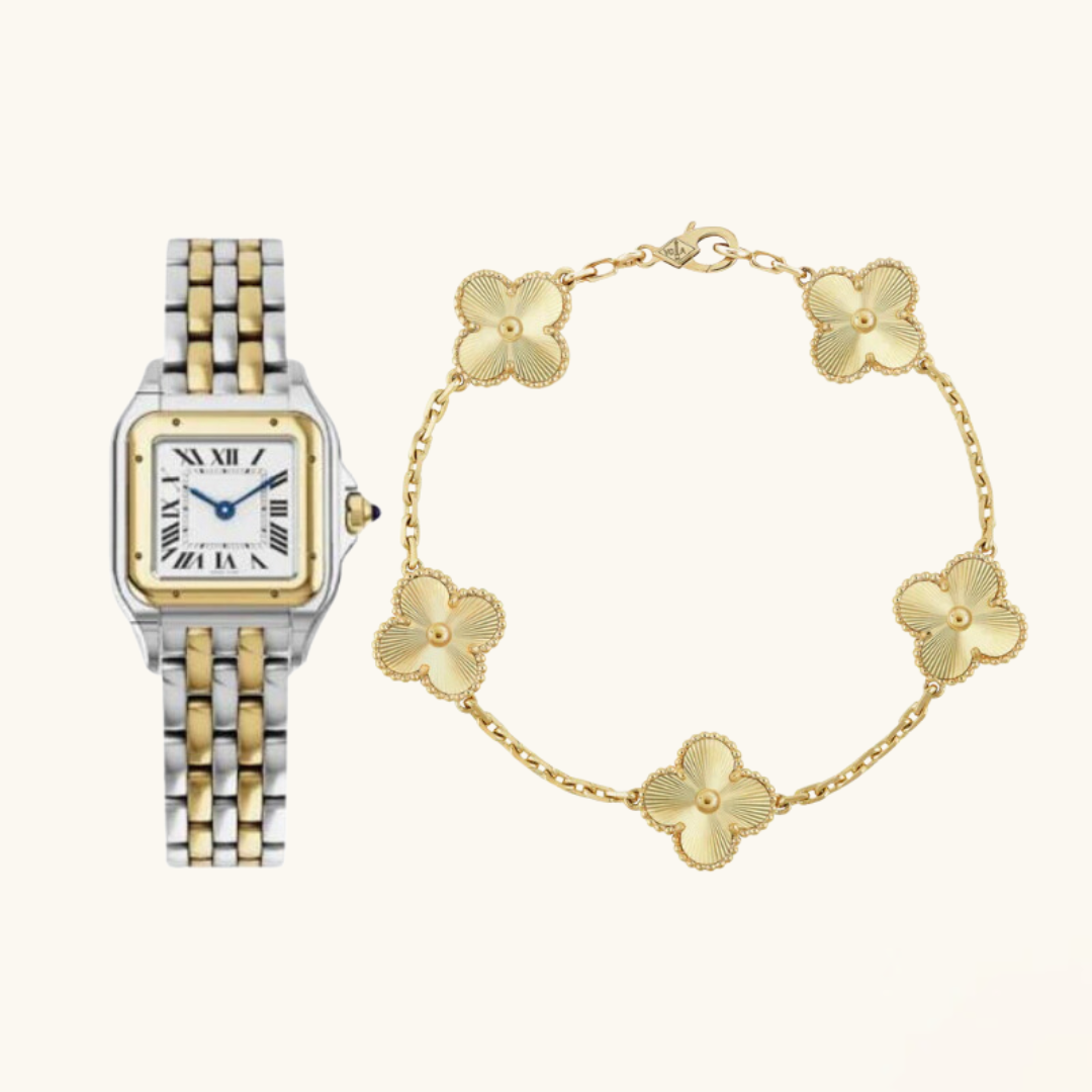 2-piece watch bracelet set "Julio"