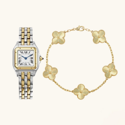 2-piece watch bracelet set "Julio"
