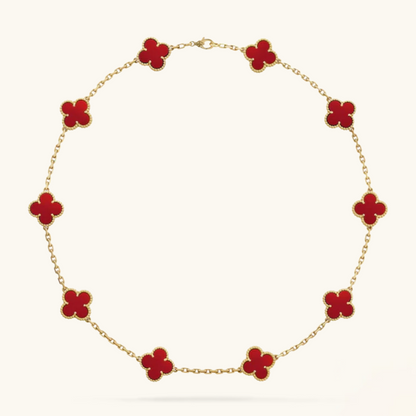 CLOVER | 10 Motivational Red Necklace