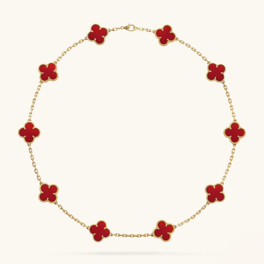 CLOVER | 10 Motivational Red Necklace