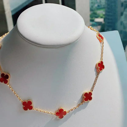 CLOVER | 10 Motivational Red Necklace