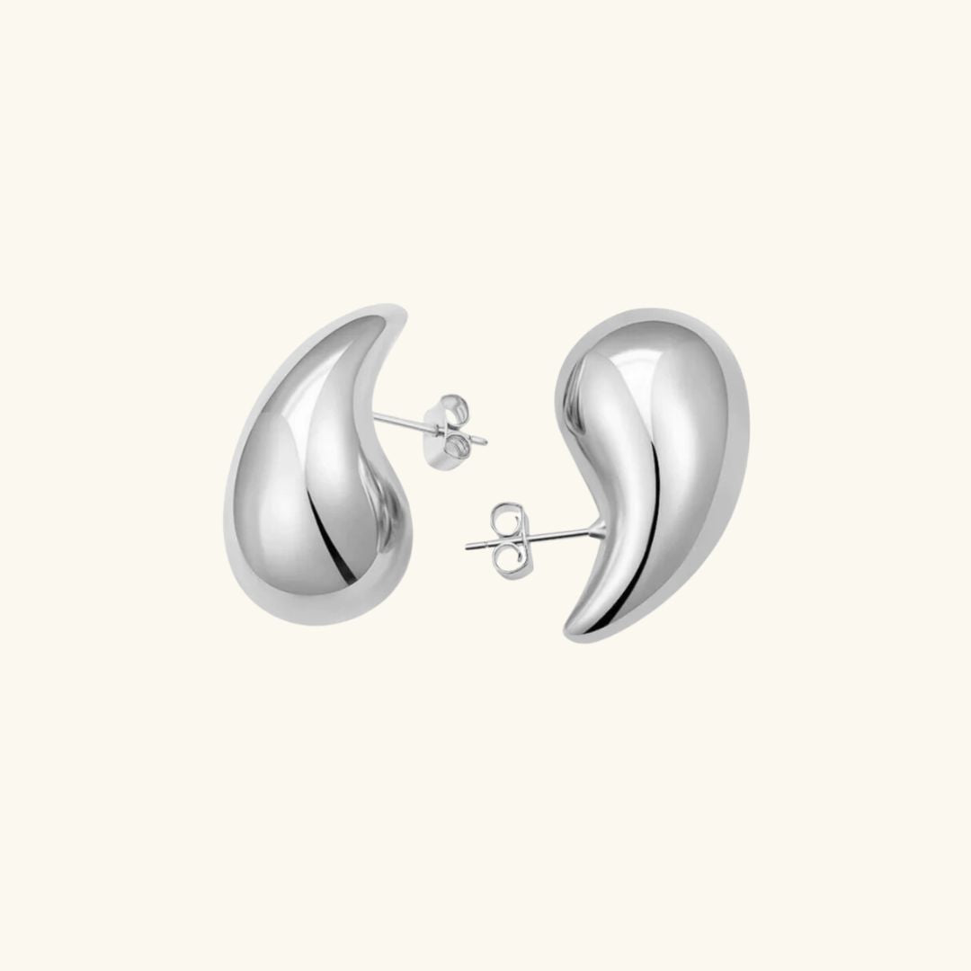 Sandra Tear-Shaped Gold Earrings